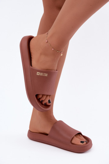 Chaussons légers pour femmes Big Star UU274088 en couleur marron