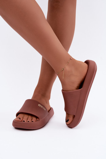 Chaussons légers pour femmes Big Star UU274088 en couleur marron 2