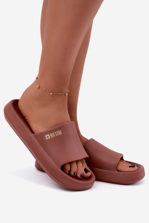 Chaussons légers pour femmes Big Star UU274088 en couleur marron