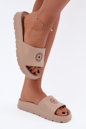 Chaussons légers pour femmes Big Star UU274074 en couleur sable 2