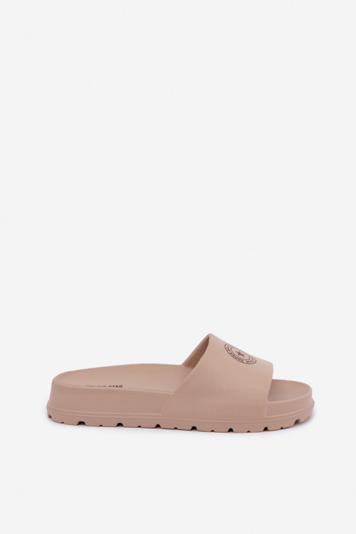 Chaussons légers pour femmes Big Star UU274074 en couleur sable