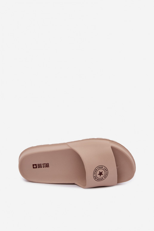 Chaussons légers pour femmes Big Star UU274074 en couleur sable