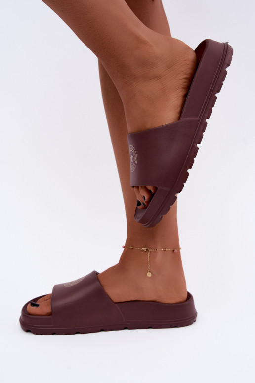 Chaussons légers pour femmes Big Star UU274075 en couleur marron