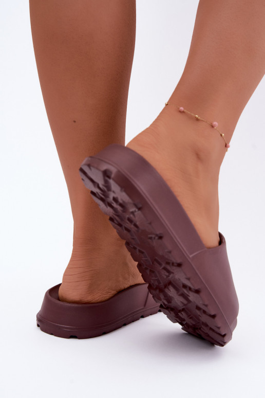 Chaussons légers pour femmes Big Star UU274075 en couleur marron