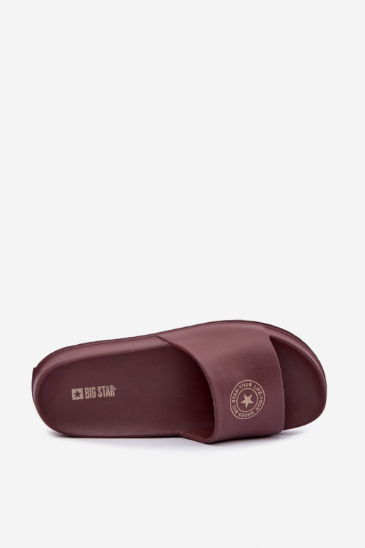 Chaussons légers pour femmes Big Star UU274075 en couleur marron