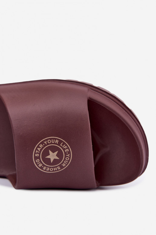 Chaussons légers pour femmes Big Star UU274075 en couleur marron