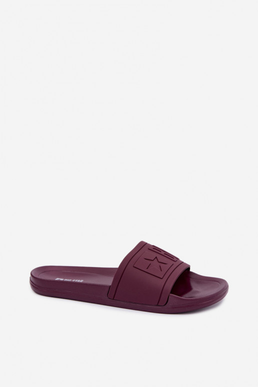 Chaussons pour femmes Big Star UU274070 en couleur bordeaux