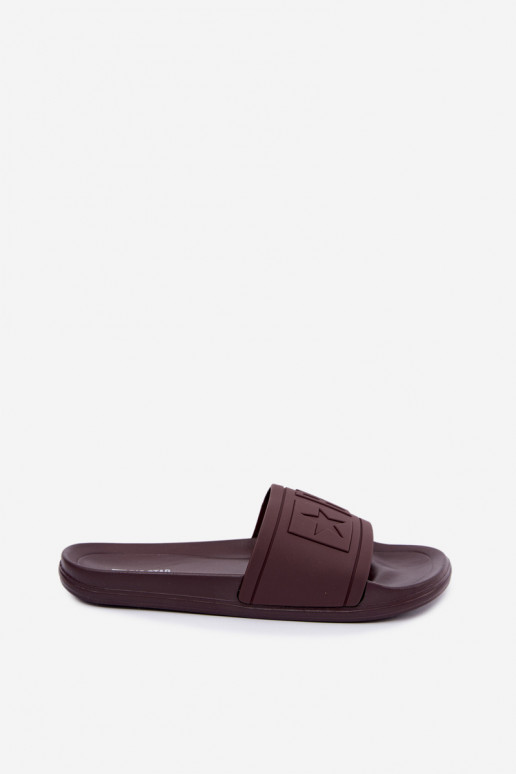 Chaussons pour femmes Big Star UU274072 en couleur chocolat