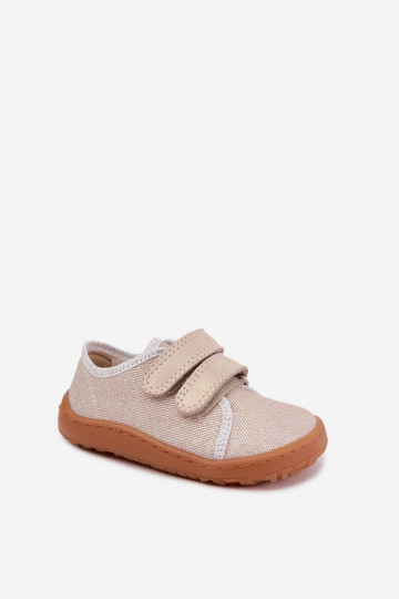 Chaussons Barefoot pour enfants Froddo Canvas G1700440-1 Or