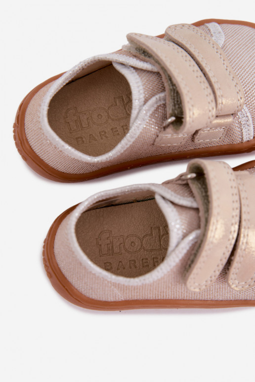 Chaussons Barefoot pour enfants Froddo Canvas G1700440-1 Or