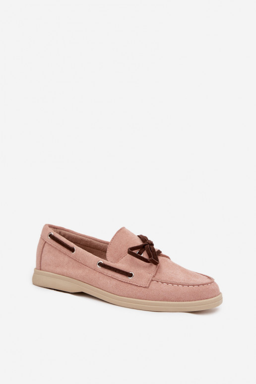 Mocassins pour femmes avec détails élégants Calivra rose clair