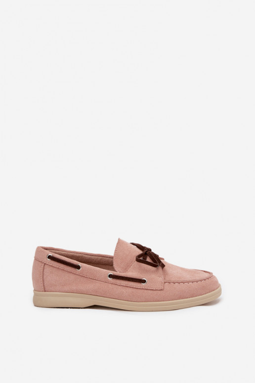 Mocassins pour femmes avec détails élégants Calivra rose clair