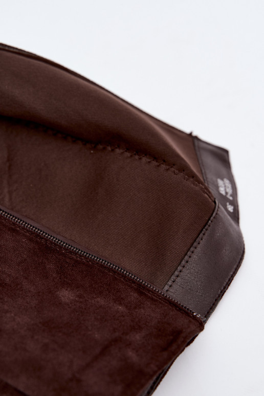 bottes hautes pour femmes à talons carrés couleur caramel Carlin
