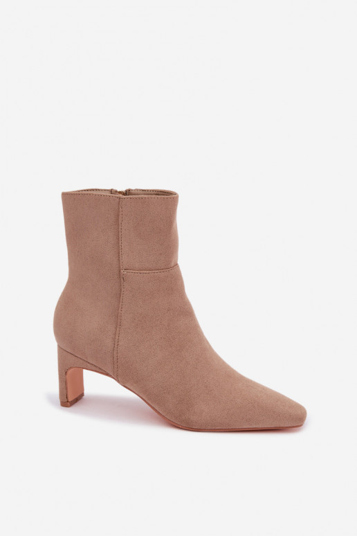 bottines pour femmes avec talons en sable Rileya
