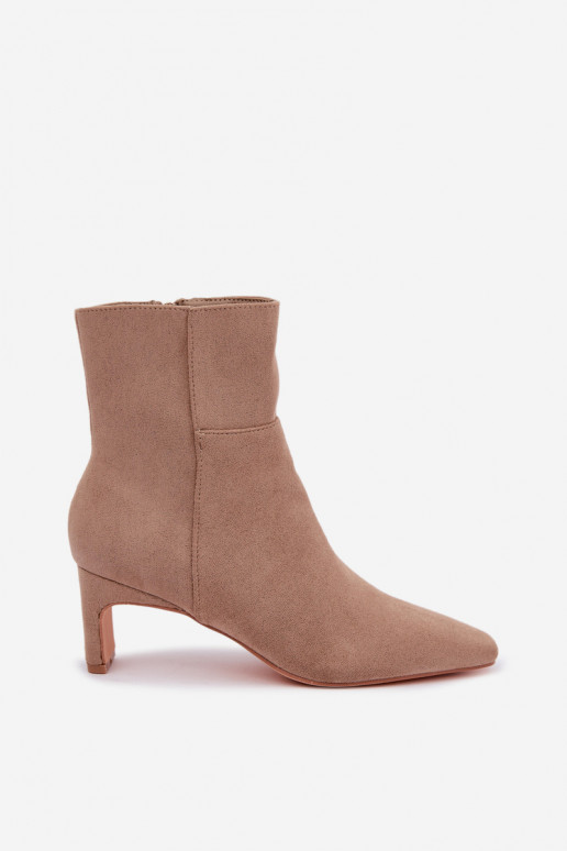 bottines pour femmes avec talons en sable Rileya