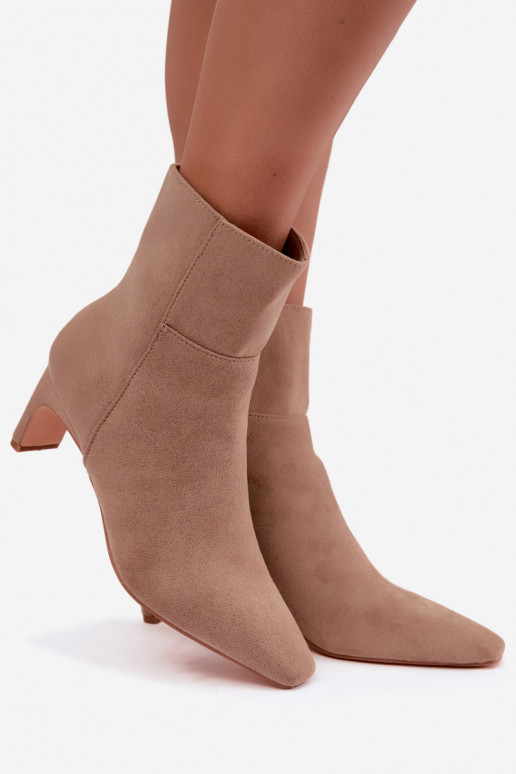 bottines pour femmes avec talons en sable Rileya