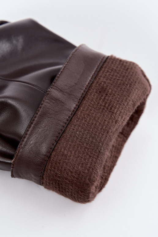 bottes hautes pour femmes avec talons en chocolat Elivira