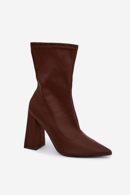 bottines à talons hauts en brun Caretta