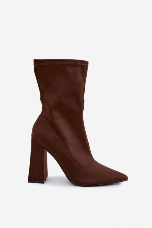 bottines à talons hauts en brun Caretta