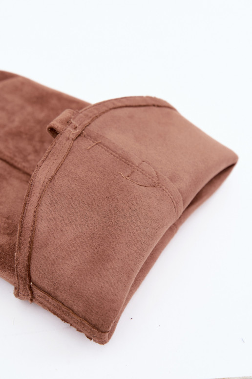 bottes hautes slouchy à enfiler en brun Sylvie