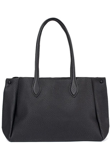 Sac à main noir en simili cuir 2