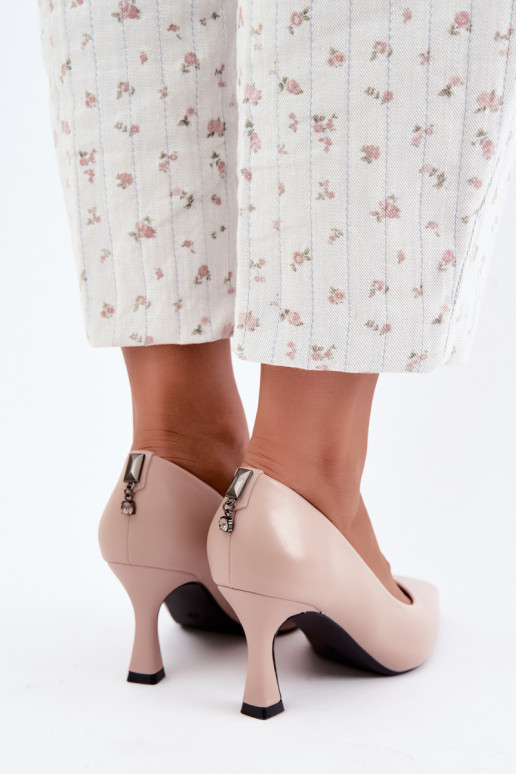 Chaussures à talons couleur sable Vinceza 62330