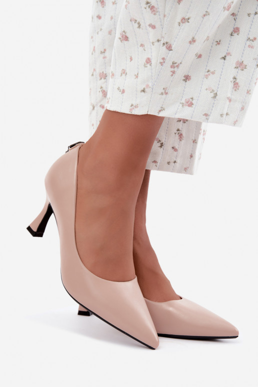 Chaussures à talons couleur sable Vinceza 62330
