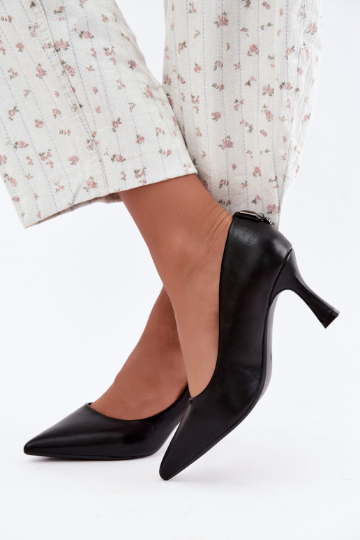 Chaussures à talons couleur noire Vinceza 62330