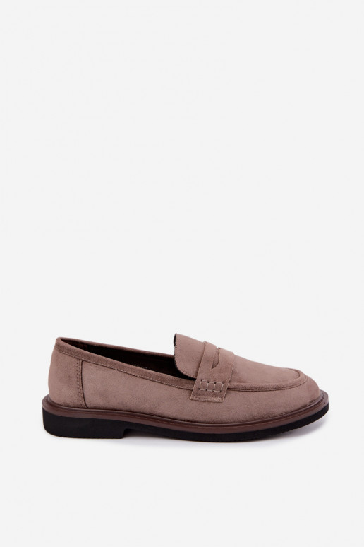 Mocassins pour femmes en daim couleur sable Vinceza 62335