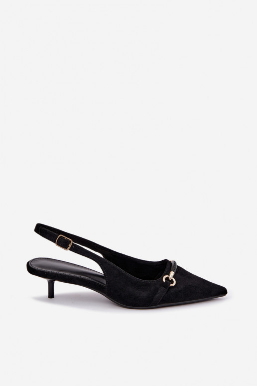 Chaussures à talons avec talon bas couleur noire Caylo