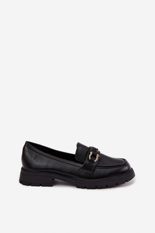 Mocassins pour femmes avec détails raffinés en couleur noire Brika