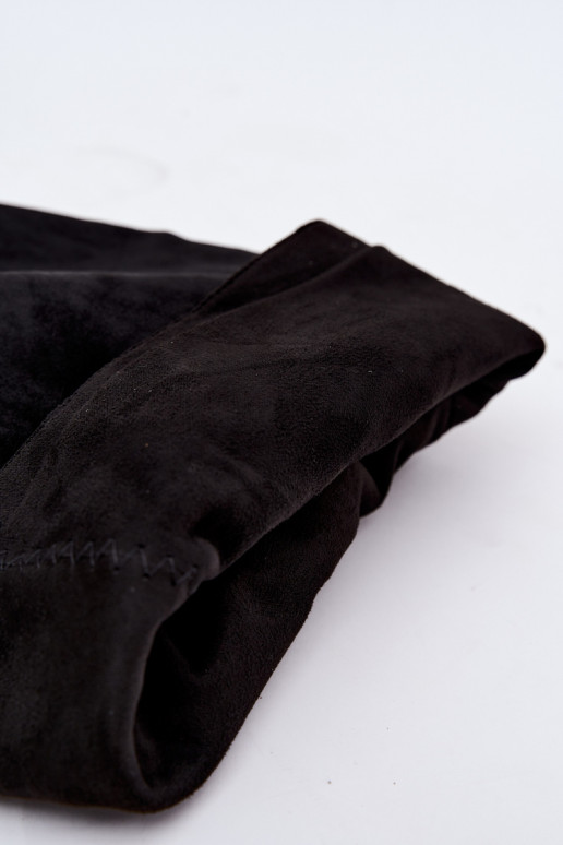 bottes hautes à enfiler pour femmes avec talons en noir Rosena