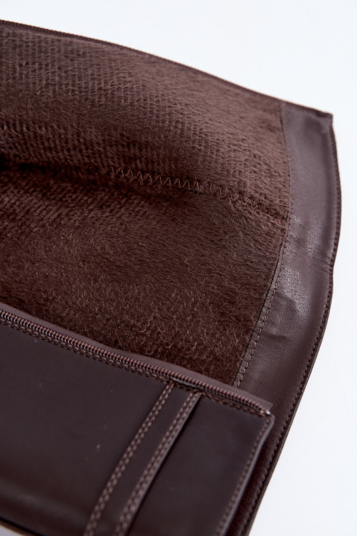 bottes hautes à petit talon pour femmes avec boucles en chocolat Orlisa