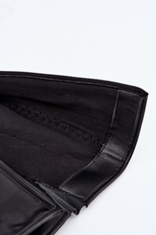 bottes hautes pour femmes avec plateforme et boucles en noir Fenley