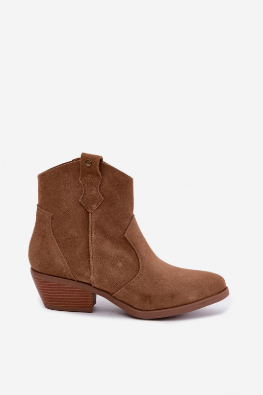 Bottines cowboy marron avec talons Big Star