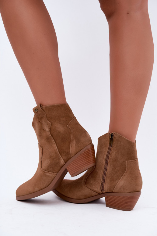 Bottines cowboy marron avec talons Big Star