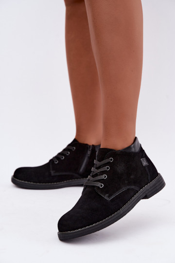 Chaussures en daim noir Nirelia 2