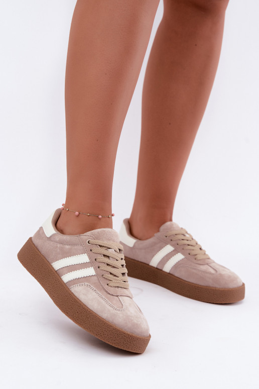 Sneakers en daim sable Bellmont