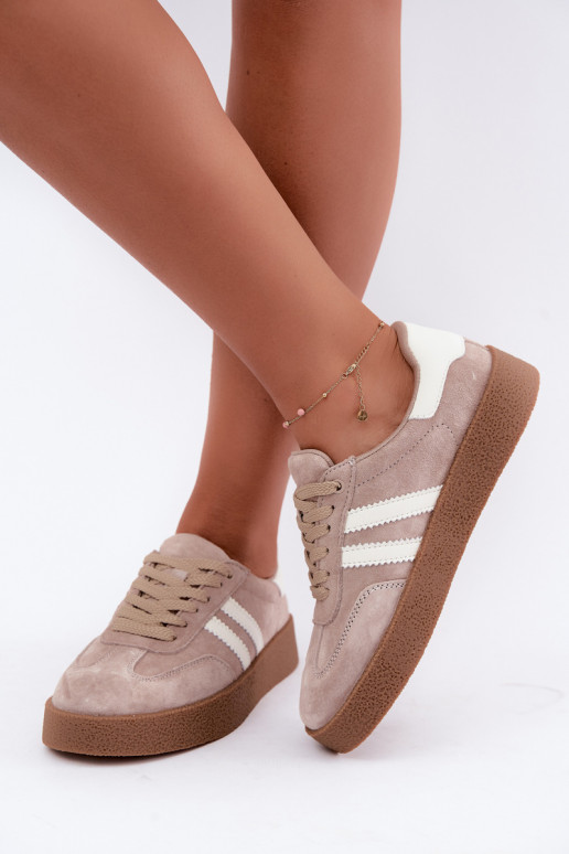 Sneakers en daim sable Bellmont