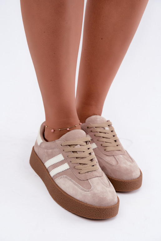 Sneakers en daim sable Bellmont