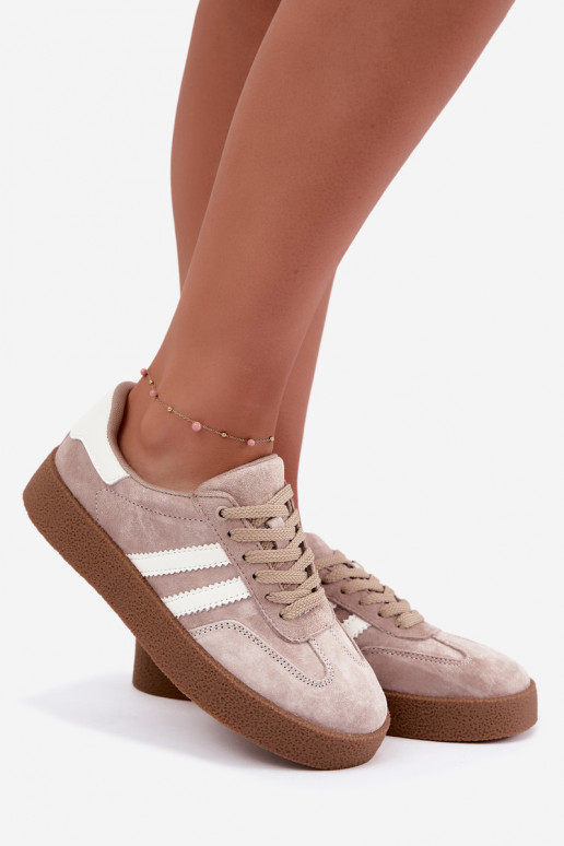 Sneakers en daim sable Bellmont
