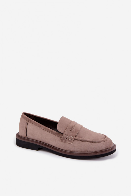 Mocassins pour femmes en daim couleur sable Vinceza 62335