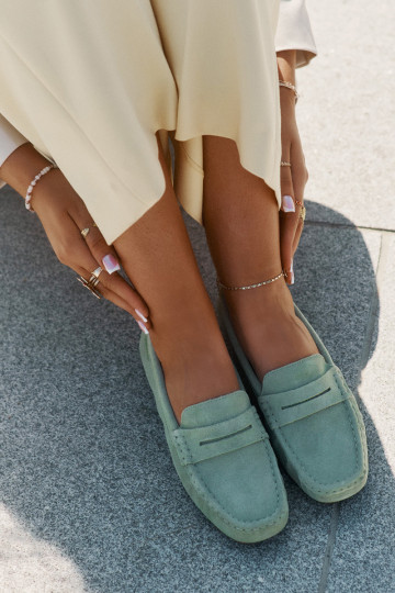 Mocassins en daim verts Big Star RR274945