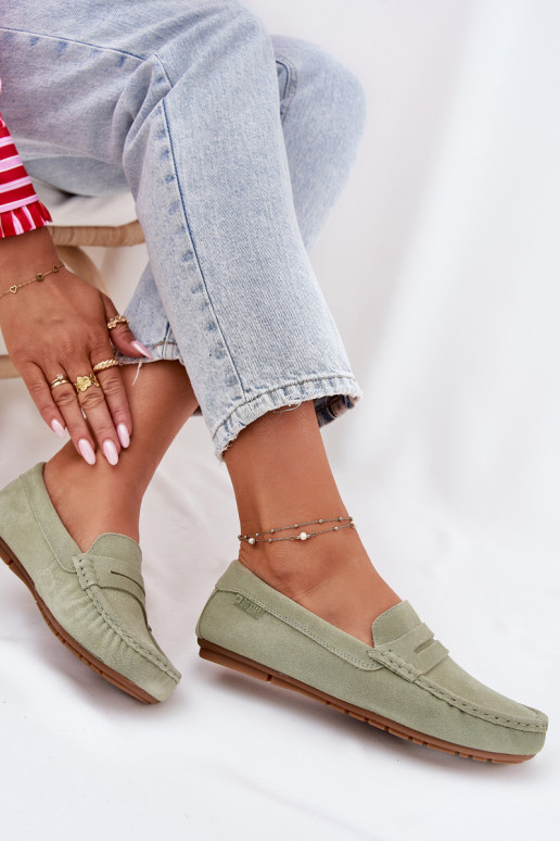 Mocassins en daim verts Big Star RR274945