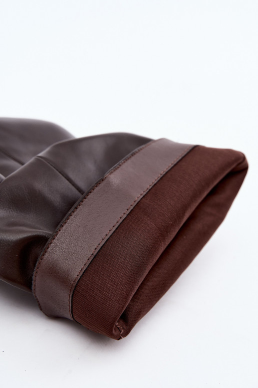 Bottines slouchy avec plateforme en chocolat Ilyna