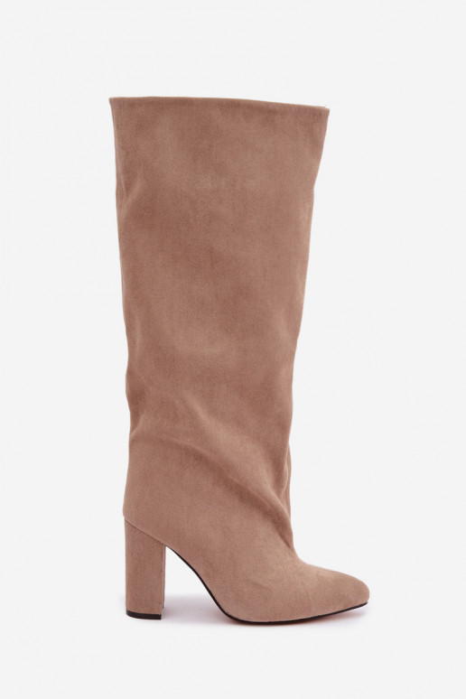 Bottines à talons en sable Adoria