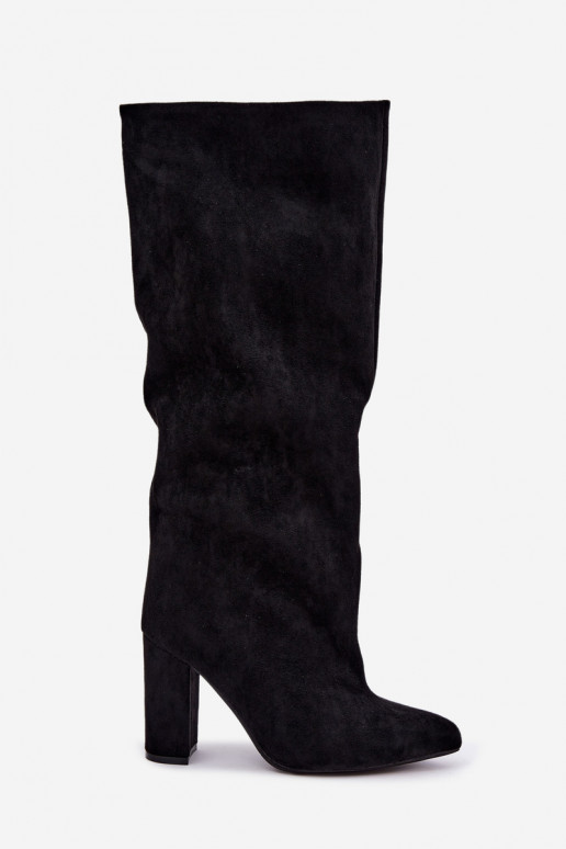 Bottines à talons en noir Adoria