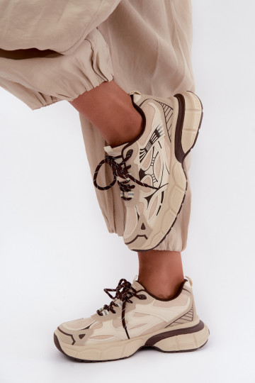 Chaussures de sport avec plateforme sable INanda