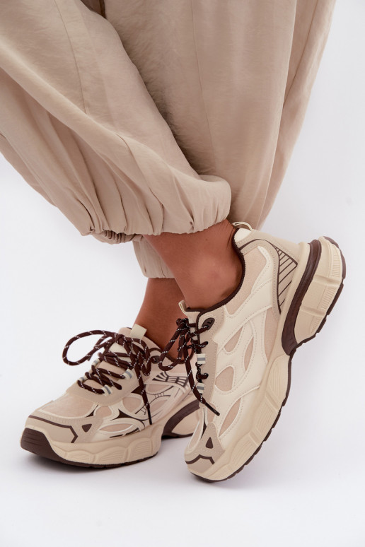 Chaussures de sport avec plateforme sable INanda
