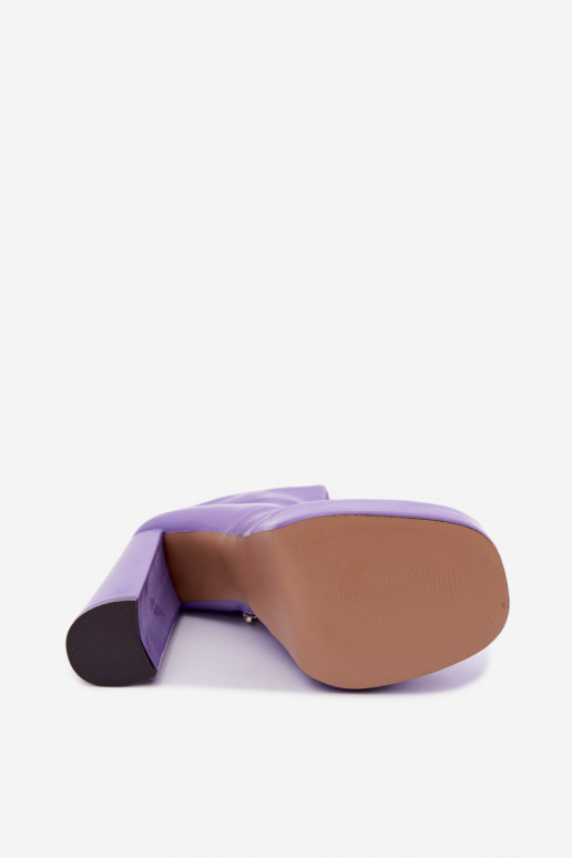 Bottines vernies avec plateforme en violet Lotisha